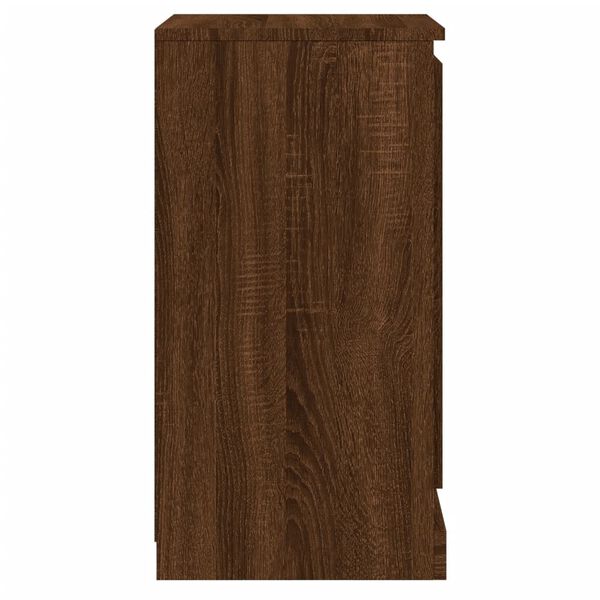 vidaXL Ντουλάπια 2 τεμ. Καφέ Δρυς 37,5x35,5x67,5 εκ Επεξεργ. Ξύλο