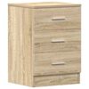 vidaXL Κομοδίνα 2 τεμ. Χρώμα Sonoma Δρυς 38x35x56 εκ. από Επεξ. Ξύλο