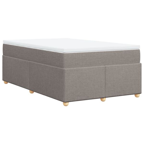 vidaXL &Kappa;&rho;&epsilon;&beta;ά&tau;&iota; Boxspring &mu;&epsilon; &Sigma;&tau;&rho;ώ&mu;&alpha; Taupe 120x190 &epsilon;&kappa;. &Upsilon;&phi;&alpha;&sigma;&mu;ά&tau;&iota;&nu;&omicron;