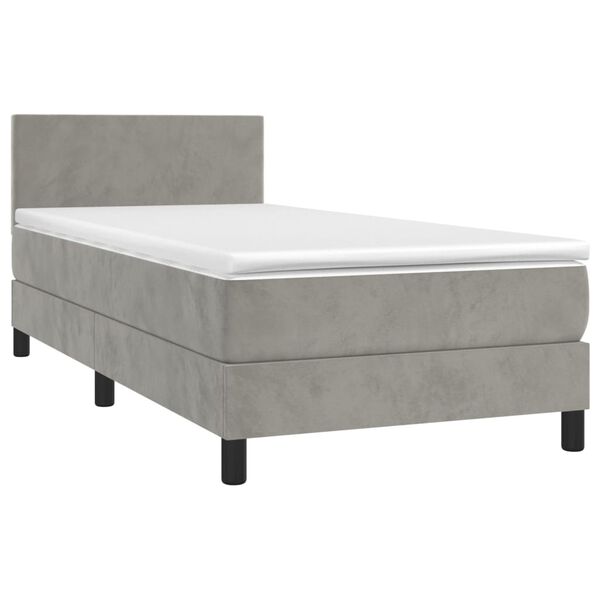 vidaXL &Kappa;&rho;&epsilon;&beta;ά&tau;&iota; Boxspring &mu;&epsilon; &Sigma;&tau;&rho;ώ&mu;&alpha; &Alpha;&nu;&omicron;&iota;&chi;&tau;ό &Gamma;&kappa;&rho;&iota; 80x200 &epsilon;&kappa;. &Beta;&epsilon;&lambda;&omicron;ύ&delta;&iota;&nu;&omicron;
