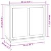 vidaXL Ντουλάπι Καπνιστή Δρυς 80x34x75 εκ. από Επεξεργασμένο Ξύλο