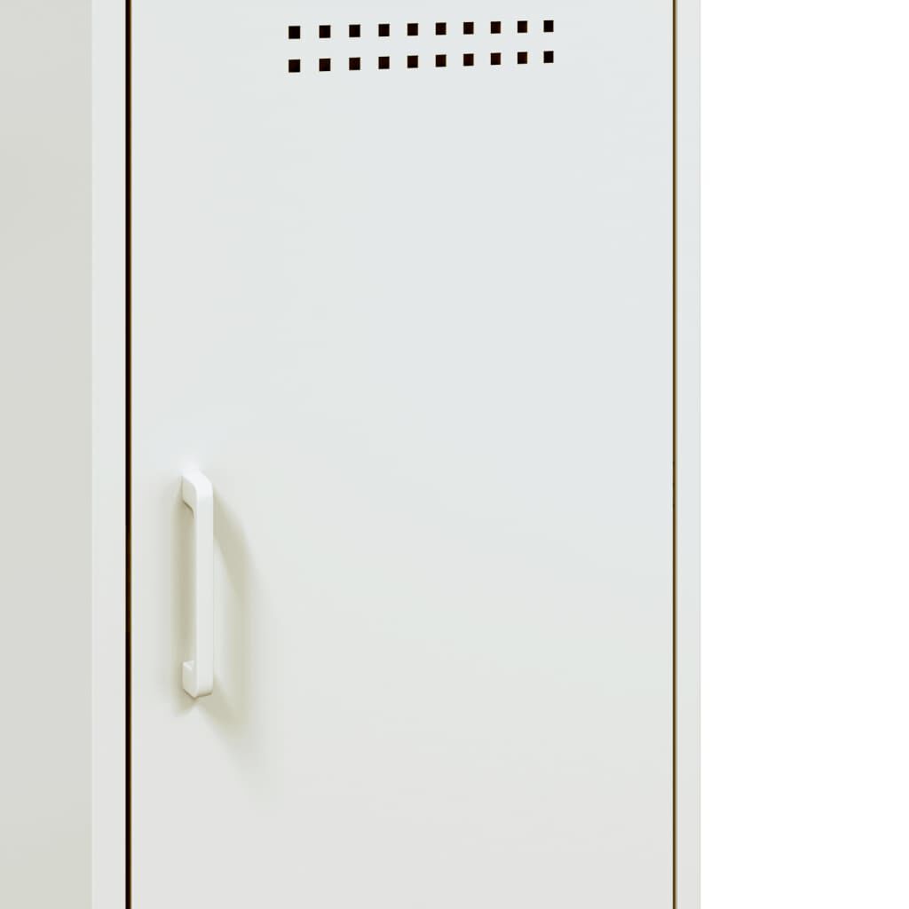 vidaXL Ντουλάπι Λευκό 100,5x39x79 εκ. από Χάλυβα