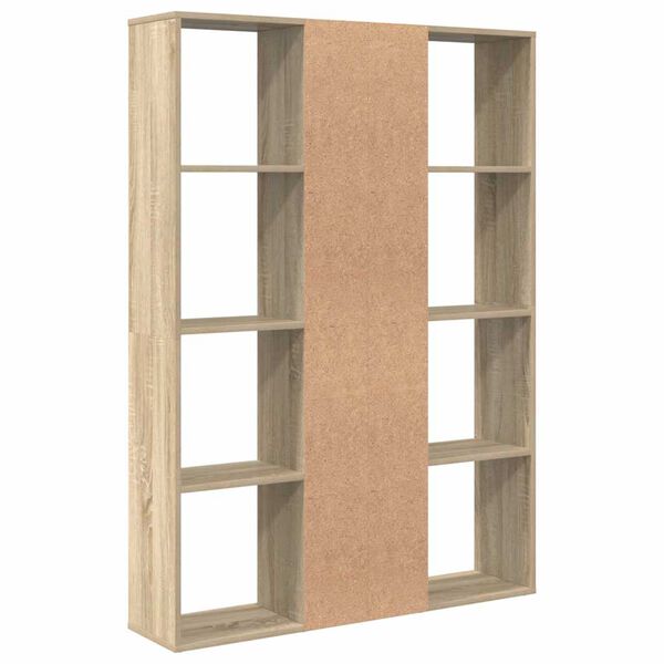vidaXL Διαχωριστικό/Βιβλιοθήκη Sonoma Δρυς 100x24x140 εκ. Επεξ. Ξύλο