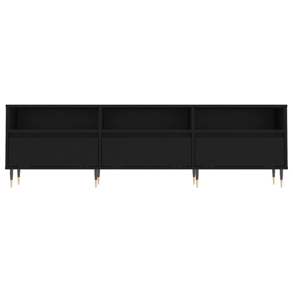 vidaXL Έπιπλο Τηλεόρασης Μαύρο 150x30x44,5 εκ. Επεξεργασμένο Ξύλο
