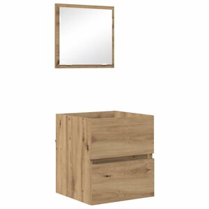 vidaXL &Nu;&tau;&omicron;&upsilon;&lambda;ά&pi;&iota; &Mu;&pi;ά&nu;&iota;&omicron;&upsilon; Artisan Oak 41 x 38,5 x 45 cm