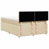 vidaXL &Kappa;&rho;&epsilon;&beta;ά&tau;&iota; Boxspring &mu;&epsilon; &Sigma;&tau;&rho;ώ&mu;&alpha; &Kappa;&rho;&epsilon;&mu; 140x190 &epsilon;&kappa;. &Upsilon;&phi;&alpha;&sigma;&mu;ά&tau;&iota;&nu;&omicron;