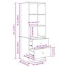 vidaXL Γραφείο με αποθηκευτικό χώρο 2 pcs Λευκό 70 x 50 x 76 εκ.