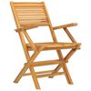 vidaXL Καρέκλες Κήπου Πτυσσόμενες 6 τεμ. 55x62x90 εκ. Μασίφ Ξύλο Teak