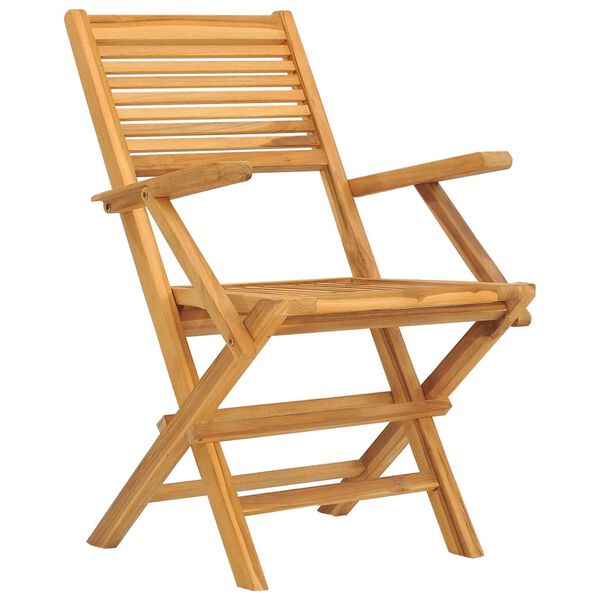 vidaXL Καρέκλες Κήπου Πτυσσόμενες 6 τεμ. 55x62x90 εκ. Μασίφ Ξύλο Teak