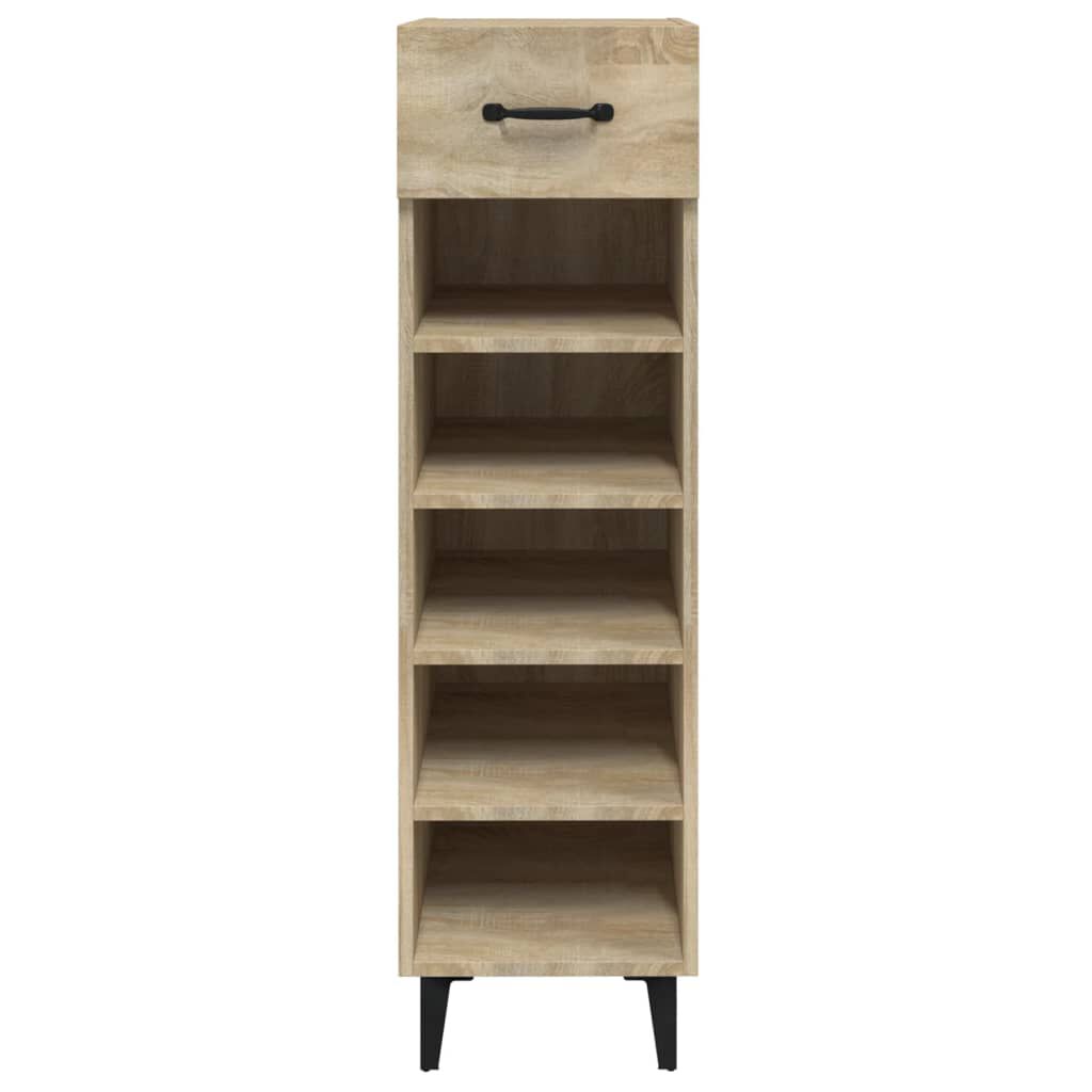 vidaXL Παπουτσοθήκη Sonoma Δρυς 30x35x105 εκ. από Επεξεργασμένο Ξύλο