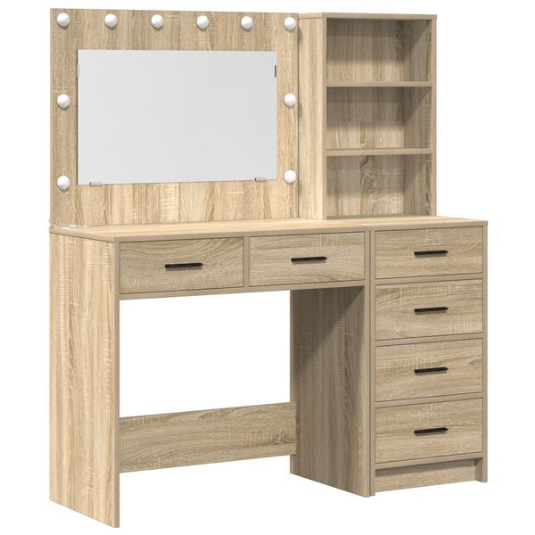 vidaXL Τραπέζι περιποίησης Καφέ 78.5 x 41 x 135 εκ Επεξεργασμένο ξύλο