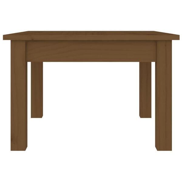 vidaXL Τραπεζάκι Σαλονιού Καφέ Μελί 45x45x30 εκ. Μασίφ Ξύλο Πεύκου