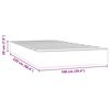 vidaXL Στρώμα με Pocket Springs Μαύρο 100x220x20 εκ. Βελούδινο