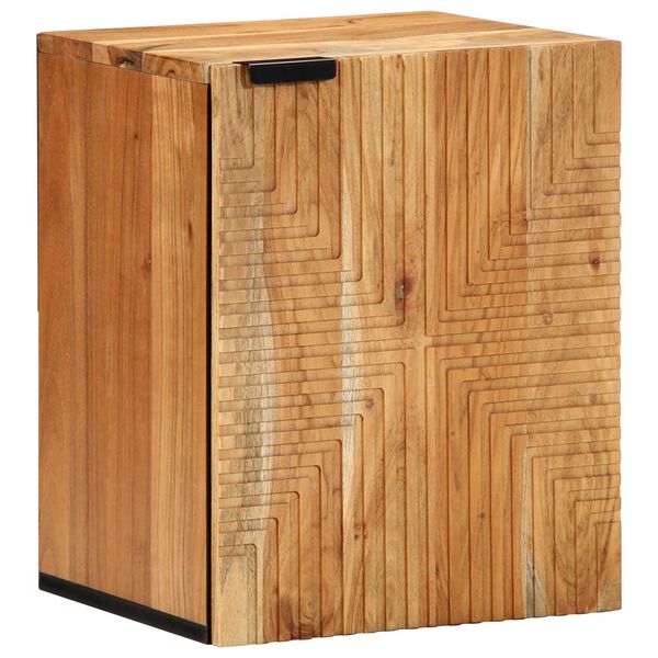 vidaXL Κρεμαστό Ντουλάπι Μπάνιου 38x33,5x48 εκ Μασίφ Ξύλο Ακακίας