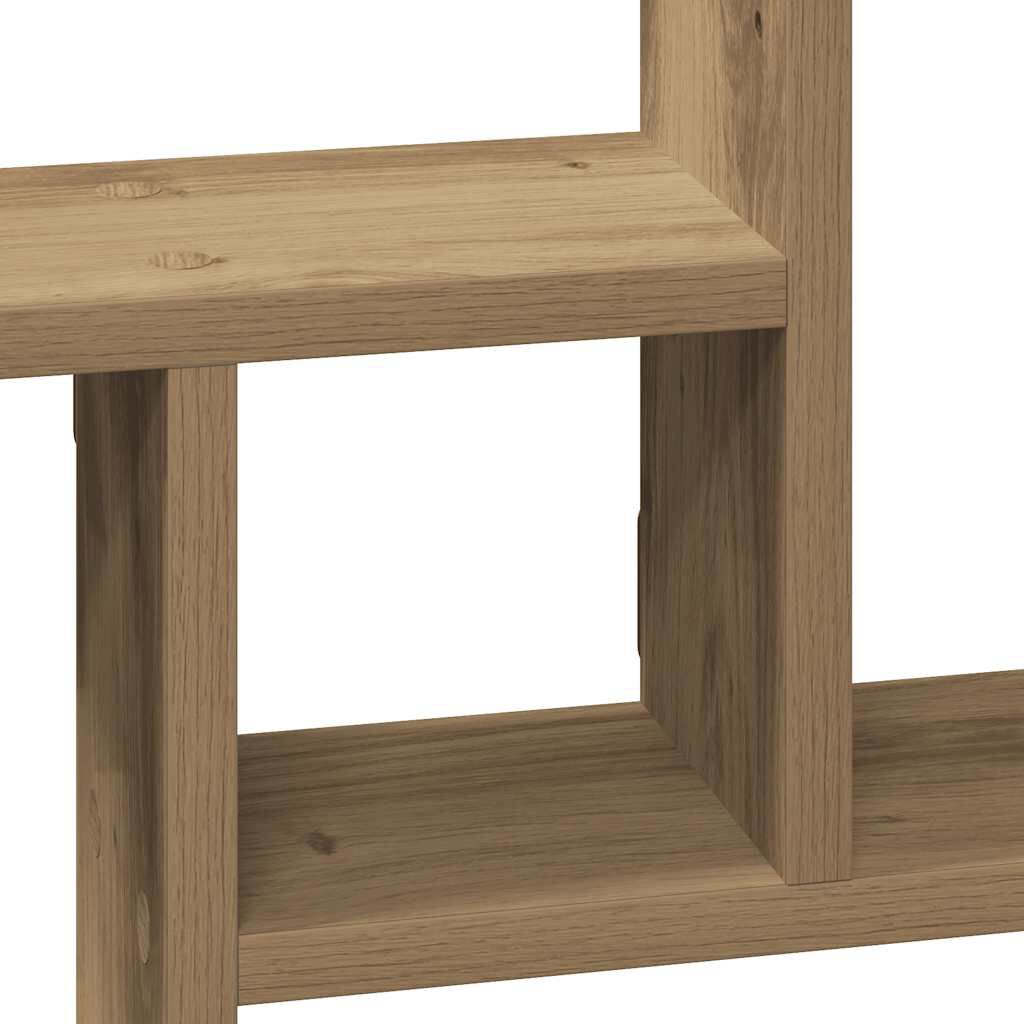 vidaXL Ραφιέρες Τοίχου 2 τεμ. Αρτισιανή Δρυς 38x12x38 εκ. Επεξ. Ξύλο