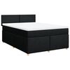 vidaXL &Kappa;&rho;&epsilon;&beta;ά&tau;&iota; Boxspring &mu;&epsilon; &Sigma;&tau;&rho;ώ&mu;&alpha; &Mu;&alpha;ύ&rho;&omicron; 140x190 &epsilon;&kappa;. &Upsilon;&phi;&alpha;&sigma;&mu;ά&tau;&iota;&nu;&omicron;