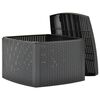 vidaXL Βοηθητικό Τραπέζι Ανθρακί 54 x 54 x 36,5 εκ. Πλαστικό