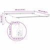 vidaXL Αντιανεμικό Ριγέ Κόκκινο και μαύρο 3,5 x 2,5 μ
