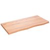 vidaXL Επιφ Τραπεζιού Αν Καφέ 100x50x(2-4)εκ. Επεξ. Μασίφ Ξύλο Δρυός