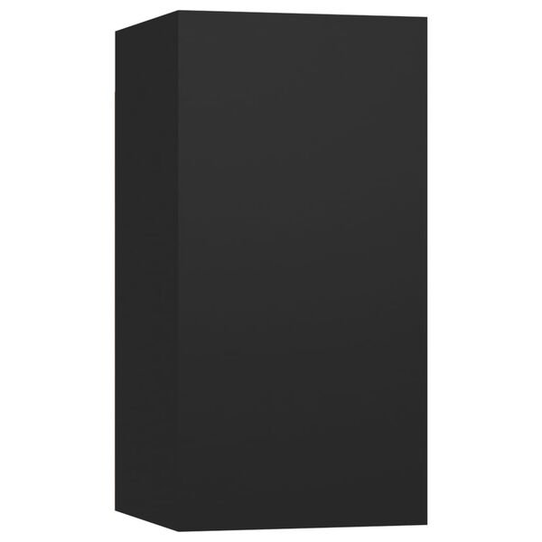 vidaXL Έπιπλα Τηλεόρασης 4 τεμ. Μαύρα 30,5 x 30 x 60 εκ. Επεξ. Ξύλο