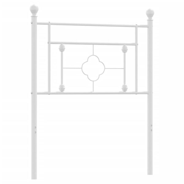 vidaXL Κεφαλάρι Λευκό 80 εκ. Μεταλλικό