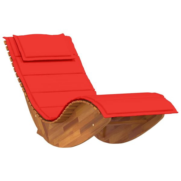 vidaXL Ξαπλώστρα 2 pcs Καφέ 60 x 154 x 74εκ Μασίφ ξύλο ακακίας