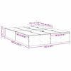vidaXL Σκελετός Κρεβατιού Sonoma Δρυς 160 x 200 cm Επεξεργασμένο ξύλο