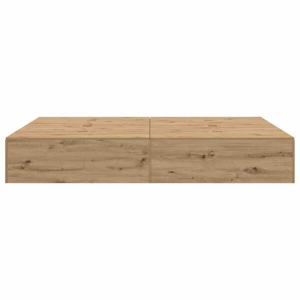 vidaXL Σκελετός Κρεβατιού artisan δρυς 190 x 135 x 31.5 εκ.