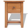 vidaXL Κομοδίνα 2 τεμ. 36 x 30 x 47 εκ. από Μασίφ Ξύλο Δρυός