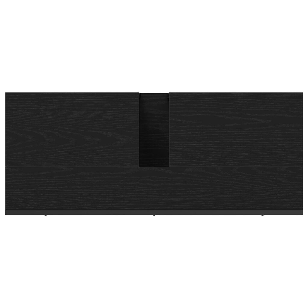 vidaXL Ντουλάπα Νιπτήρα Μπάνιου Μαύρης Δρυός 80x33x60 εκ. Μοριοσανίδες