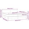 vidaXL &Kappa;&rho;&epsilon;&beta;ά&tau;&iota; Boxspring &mu;&epsilon; &Sigma;&tau;&rho;ώ&mu;&alpha; &Sigma;&kappa;&omicron;ύ&rho;&omicron; &Mu;&pi;&lambda;&epsilon; 200x200 &epsilon;&kappa;. &Beta;&epsilon;&lambda;&omicron;ύ&delta;&iota;&nu;&omicron;