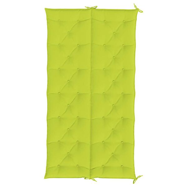 vidaXL Μαξιλάρι Πάγκου Κήπου Αν. Πράσινο 200x(50+50)x7εκ Ύφασμα Oxford