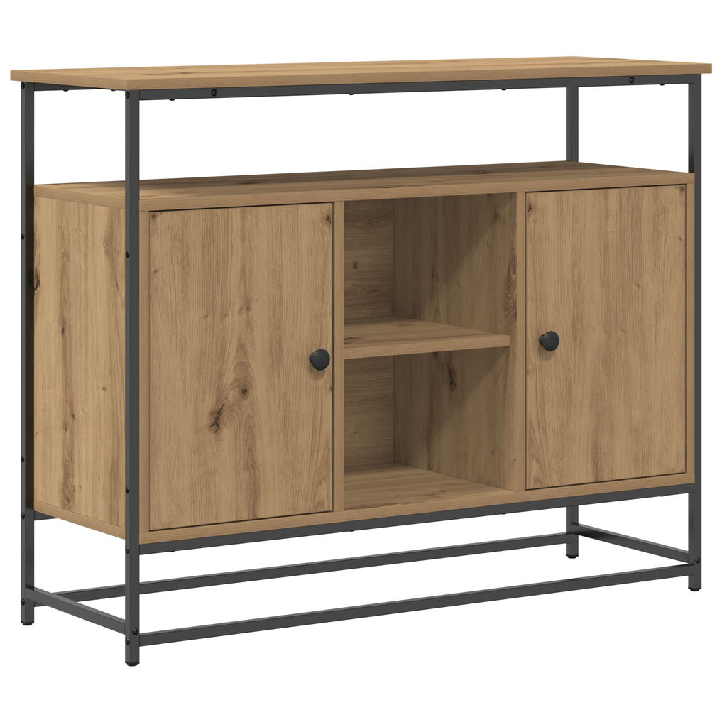 vidaXL Κονσόλα Artisan Oak 100x35x80 cm Κατασκευασμένο ξύλο και Ατσάλι