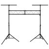 vidaXL Βάση Φωτισμού Μαύρη 338 x 115 x (180-300) εκ. Ατσάλινη