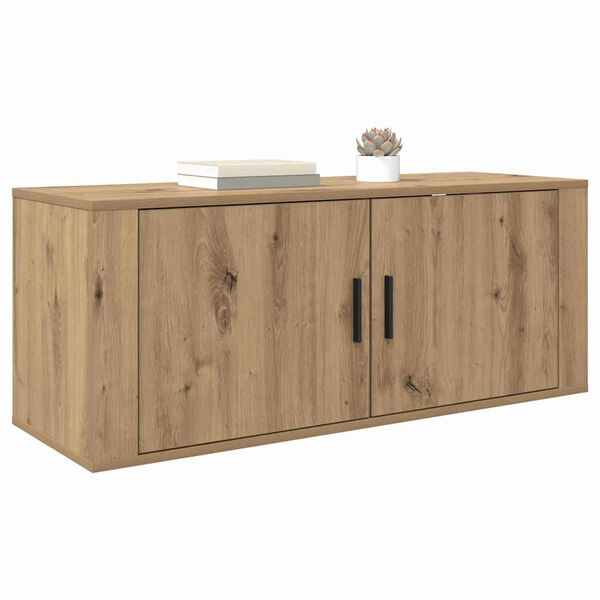 vidaXL &Kappa;&rho;&epsilon;&mu;&alpha;&sigma;&tau;ό &Nu;&tau;&omicron;&upsilon;&lambda;ά&pi;&iota; &Tau;&eta;&lambda;&epsilon;ό&rho;&alpha;&sigma;&eta;&sigmaf; Artisan Oak 100 x 34,5 x 40 &epsilon;&kappa;