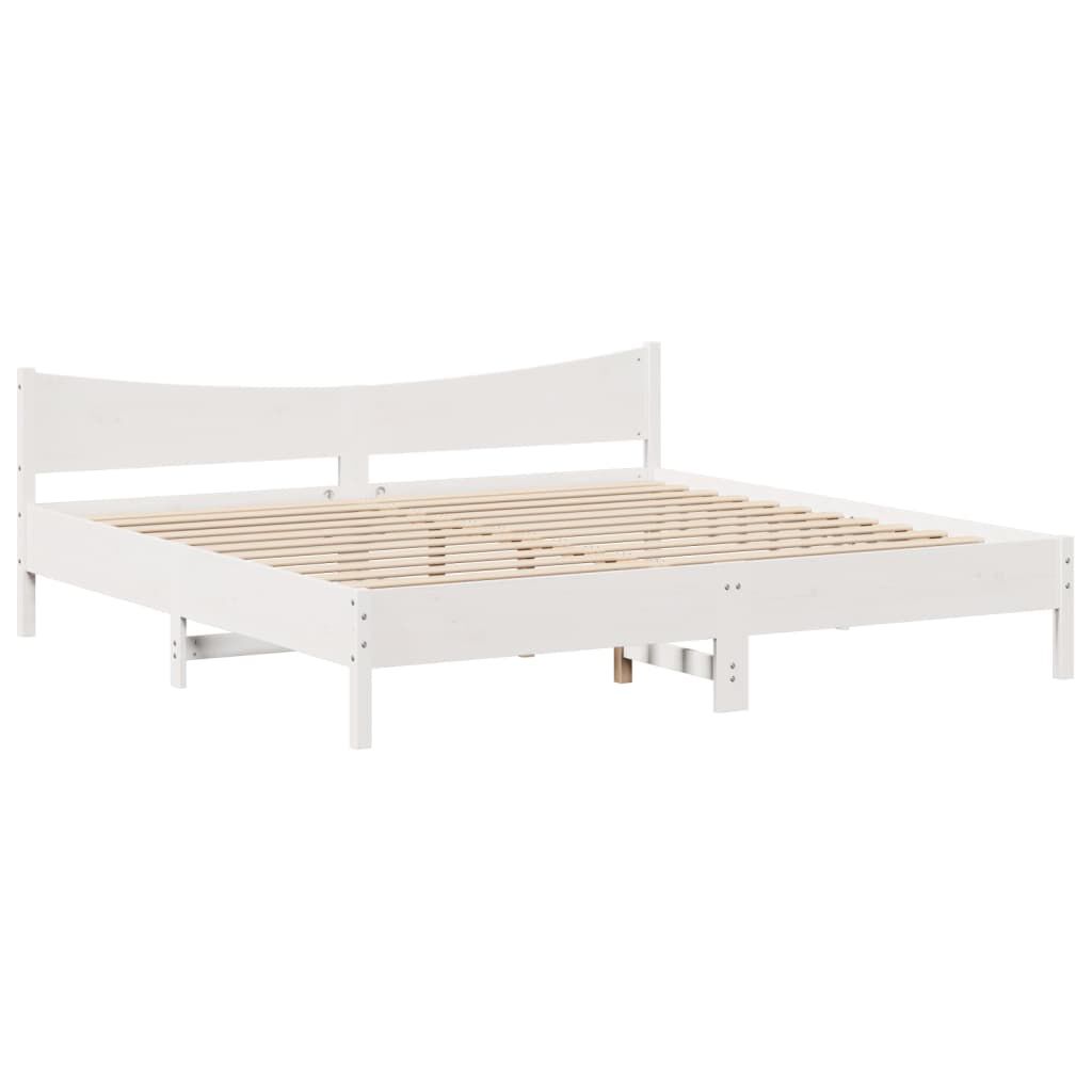 vidaXL Πλαίσιο Κρεβατιού με Κεφαλάρι 180x200 εκ. από Μασίφ Ξύλο Πεύκου
