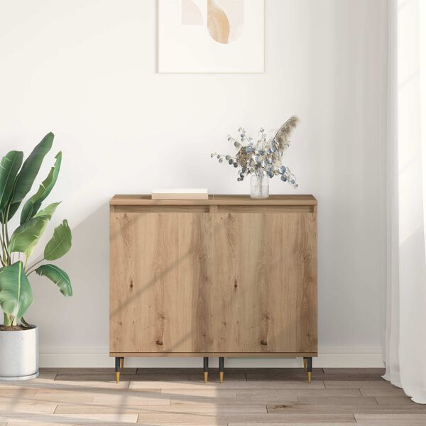 vidaXL &Pi;&lambda;&alpha;ϊ&nu;ό &gamma;&rho;&alpha;&phi;&epsilon;ί&omicron; 2 pcs Artisan Oak 40 x 35 x 70 &epsilon;&kappa;.