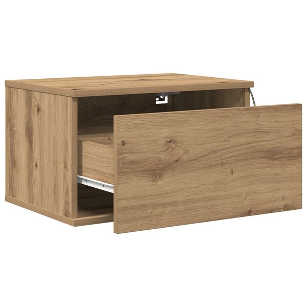 κουζίνας κομοδίνο vidaXL με LED τοίχου Artisan Oak 50x36x30 εκ.