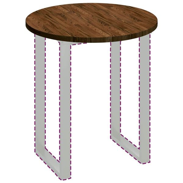 vidaXL &Kappa;&alpha;&pi;ά&kappa;&iota; &tau;&rho;&alpha;&pi;&epsilon;&zeta;&iota;&omicron;ύ &Alpha;&nu;&omicron;&iota;&chi;&tau;ό &kappa;&alpha;&phi;έ &Oslash; 70 x 2,5 cm &Sigma;&tau;&epsilon;&rho;&epsilon;ό &Xi;ύ&lambda;&omicron; &Delta;&rho;&upsilon;ό&sigmaf;