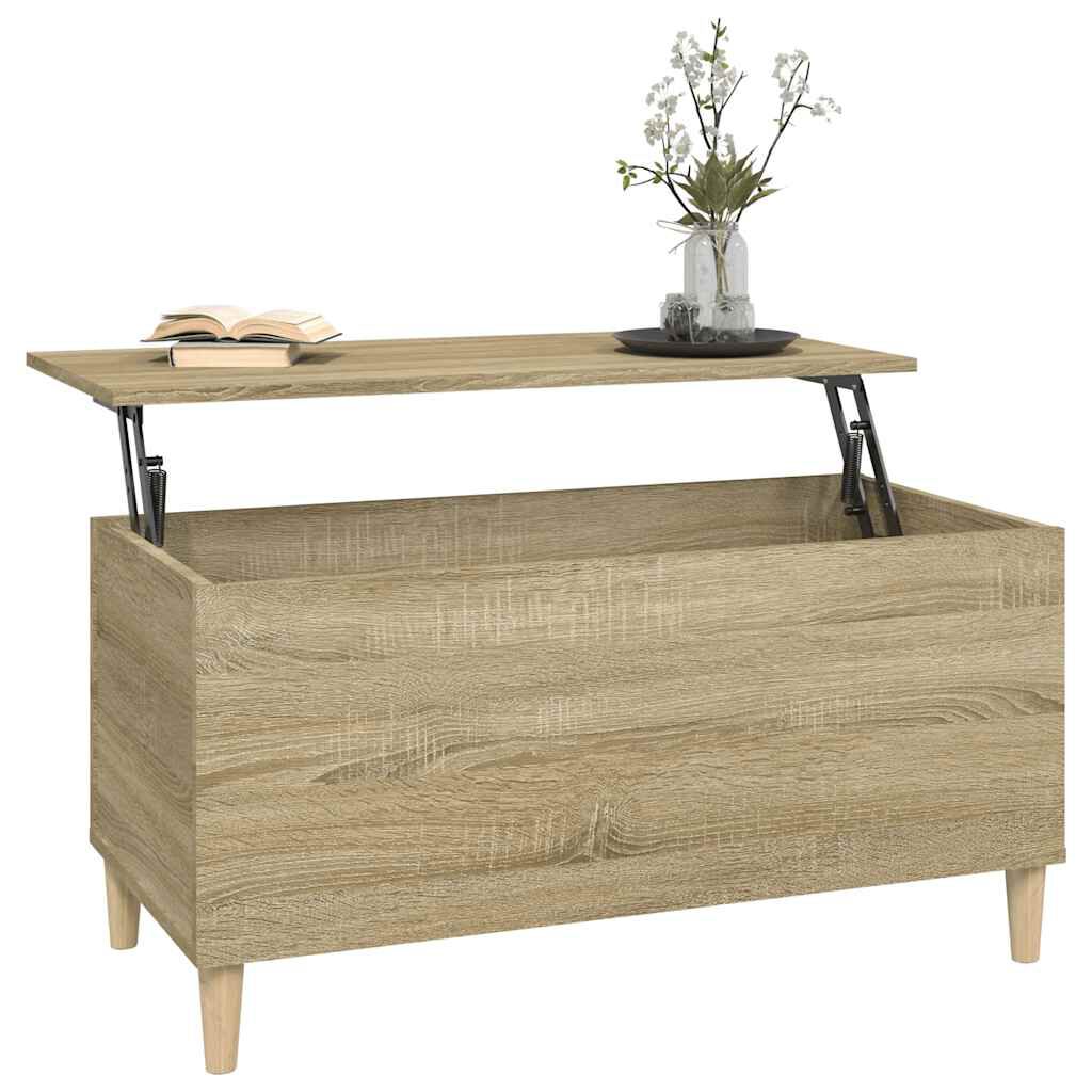 vidaXL Τραπεζάκι Σαλονιού Sonoma Δρυς 90x44,5x45εκ. Επεξεργασμένο Ξύλο