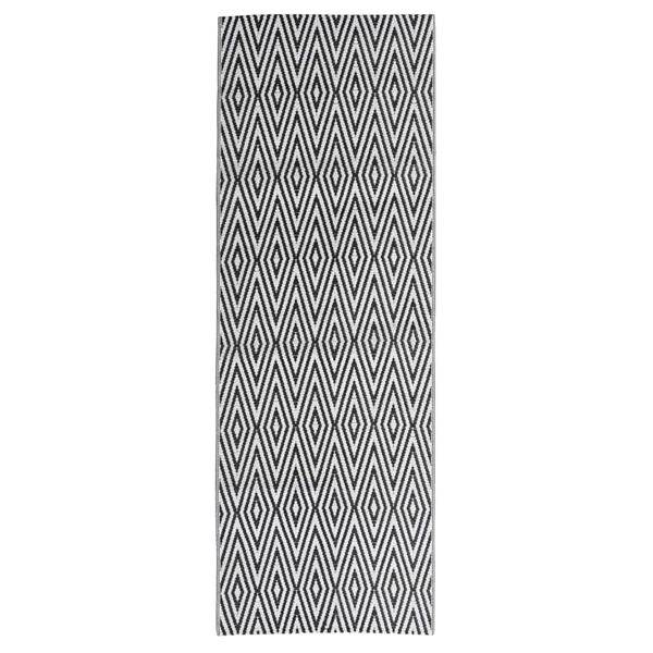 vidaXL Χαλί εξωτερικού χώρου ARAKIL Μαύρο 80x250 cm PP
