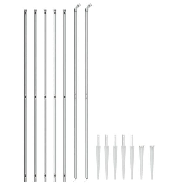 vidaXL &Sigma;&upsilon;&rho;&mu;&alpha;&tau;ό&pi;&lambda;&epsilon;&gamma;&mu;&alpha; &Pi;&epsilon;&rho;ί&phi;&rho;&alpha;&xi;&eta;&sigmaf; &Alpha;&sigma;&eta;&mu;ί 1,6 x 10 &mu;. &mu;&epsilon; &Kappa;&alpha;&rho;&phi;&omega;&tau;έ&sigmaf; &Beta;ά&sigma;&epsilon;&iota;&sigmaf;