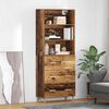 vidaXL Highboard &Pi;&alpha;&lambda;&iota;ό &Xi;ύ&lambda;&omicron; 69,5 x 32,5 x 180 &epsilon;&kappa; &Epsilon;&pi;&epsilon;&xi;&epsilon;&rho;&gamma;&alpha;&sigma;&mu;έ&nu;&omicron; &xi;ύ&lambda;&omicron;