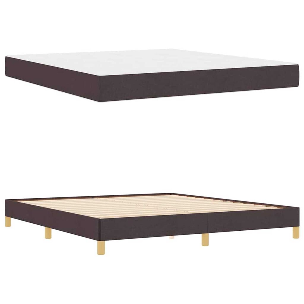 vidaXL Κρεβάτι με ελατήρια Καφέ 180 x 200 cm
