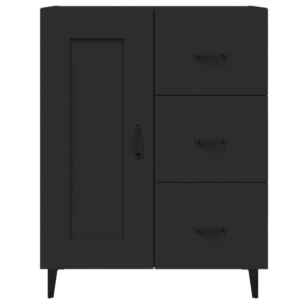 vidaXL Ντουλάπι Μαύρο 69,5 x 34 x 90 εκ. από Επεξεργασμένο Ξύλο