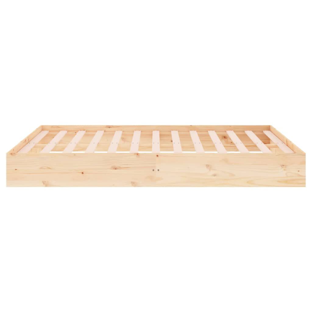vidaXL Πλαίσιο Κρεβατιού 150 x 200 εκ. Μασίφ Ξύλο King Size