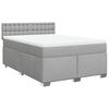 vidaXL &Kappa;&rho;&epsilon;&beta;ά&tau;&iota; Boxspring &mu;&epsilon; &Sigma;&tau;&rho;ώ&mu;&alpha; &Alpha;&nu;&omicron;&iota;&chi;&tau;ό &Gamma;&kappa;&rho;&iota; 140x190 &epsilon;&kappa;. &Upsilon;&phi;&alpha;&sigma;&mu;ά&tau;&iota;&nu;&omicron;