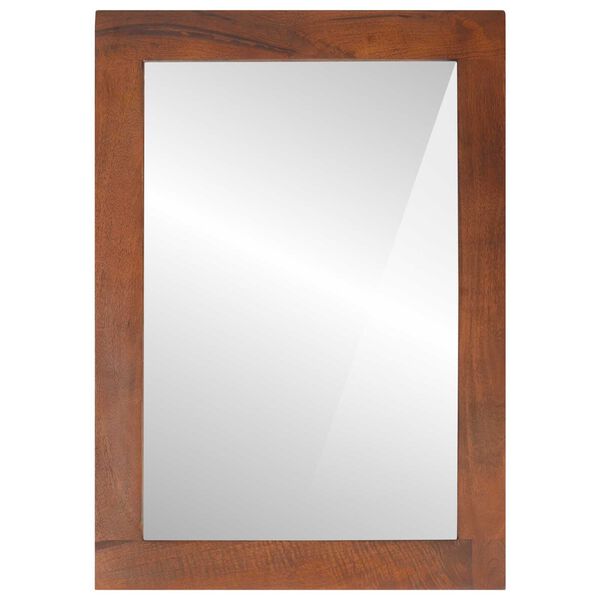 vidaXL Καθρέφτης με καθρέφτη Καφέ, ασημένιο 50 x 2.5 x 70 εκ
