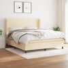 vidaXL &Kappa;&rho;&epsilon;&beta;ά&tau;&iota; Boxspring &mu;&epsilon; &Sigma;&tau;&rho;ώ&mu;&alpha; &Kappa;&rho;&epsilon;&mu; 160x200 &epsilon;&kappa;. &Upsilon;&phi;&alpha;&sigma;&mu;ά&tau;&iota;&nu;&omicron;