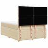 vidaXL &Kappa;&rho;&epsilon;&beta;ά&tau;&iota; Boxspring &mu;&epsilon; &Sigma;&tau;&rho;ώ&mu;&alpha; &Kappa;&rho;&epsilon;&mu; 140x190 &epsilon;&kappa;. &Upsilon;&phi;&alpha;&sigma;&mu;ά&tau;&iota;&nu;&omicron;